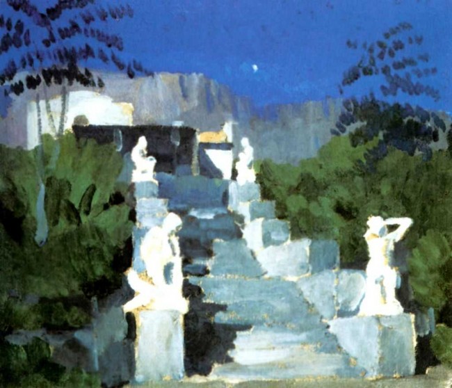 Сочинение по картине: Уткин - "Крымский этюд. Лунный"